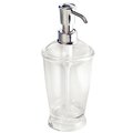 Idesign Soap Dispenser, 12 oz Capacity, Plastic, Clear, Chrome 45620